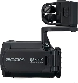 Zoom Q8n-4K 4K UHD Video Recorder, 32GB Storage, USB Interface, Stereo Microphones, Two XLR Inputs, Four Track Audio, Webcam, for Music, Podcasts, and More