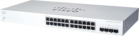 Cisco Business CBS220-24T-4X Smart Switch | 24 Port GE | 4x10G SFP+ | 3-Year Limited Hardware Warranty (CBS220-24T-4X-NA)