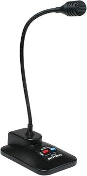 Bogen Gooseneck Desktop Microphone - Dynamic - XLR - Black