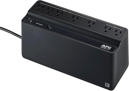 APC Back-UPS 650 Battery Backup and Surge Protector Black (BVN650M1)