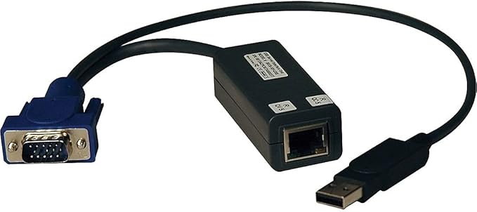 TRIPP LITE KVM Switch USB Server Interface Unit HD15 USB RJ45, 8 Pack (B078-101-USB-8)