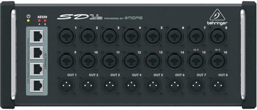 Behringer SD16 I/O Stage Box with 16x Remote-Controllable Midas Preamps