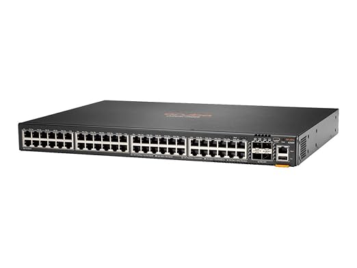 HP JL667A Aruba 6300F 48‑Port 1GbE & 4‑Port SFP56 Switch (Renewed)