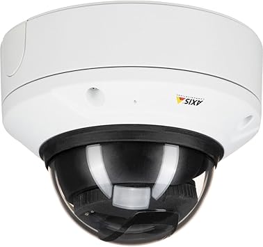 AXIS 01022-001 Outdoor Fixed Dome Network Surveillance Camera, 28 V, White