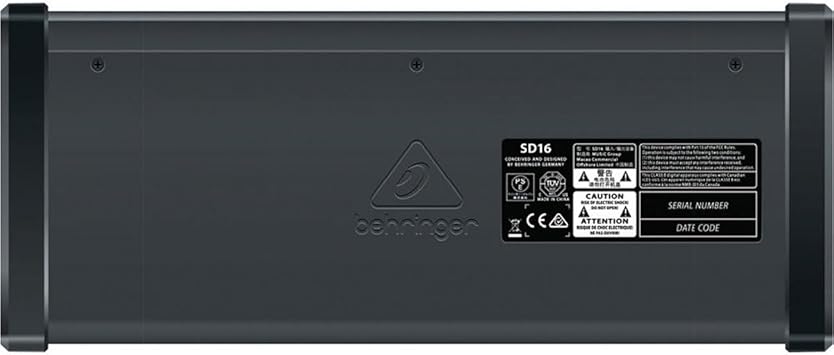 Behringer SD16 I/O Stage Box with 16x Remote-Controllable Midas Preamps