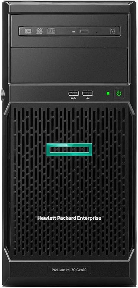 Hewlett Packard Enterprise HPE ProLiant ML30 G10 4U Tower Server - 1 x Xeon E-2234-16 GB RAM HDD SSD - Serial ATA/600 Contro