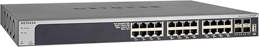 NETGEAR 28-Port 10G Ethernet Smart Managed Pro Switch (XS728T) - with 4 x 10Gigabit SFP+, Desktop/Rackmount, and ProSAFE Lifetime Protection