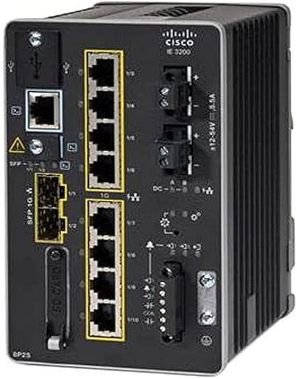 CISCO Catalyst IE-3200-8P2S Rugged Switch - 8 Ports - Manageable - 3 Layer Supported - Modular - Twisted Pair, Optical Fiber - DIN Rail Mountable