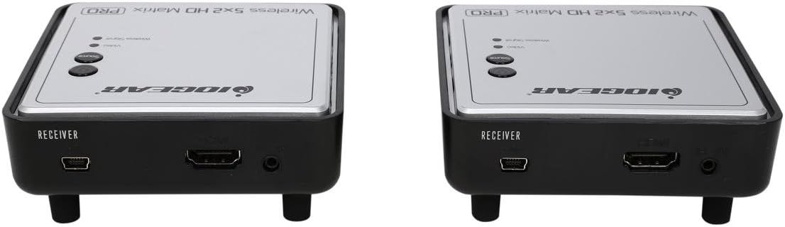 IOGEAR GWHDMS52MBK2 Long Range Wireless 5x2 HDMI Matrix PRO with 1 Additional Receiver