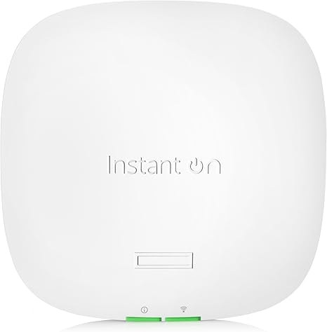 HPE Networking Instant On Access Point AP22 2x2 WiFi 6 Indoor Wireless Access Point | Long Range, Secure, Smart Mesh Support | Power Source Included | US Model (R6M49A)