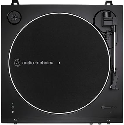 Audio-Technica AT-LP60XBT-USB Fully Automatic Belt-Drive Stereo Turntable with Bluetooth & USB, Black
