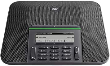Cisco IP Conference Phone 7832, 360-Degree Microphone Coverage, 3.4-inch Monochrome LCD, Class 2 PoE, Supports 1 Line, 1-Year Limited Hardware Warranty (CP-7832-K9=), Black