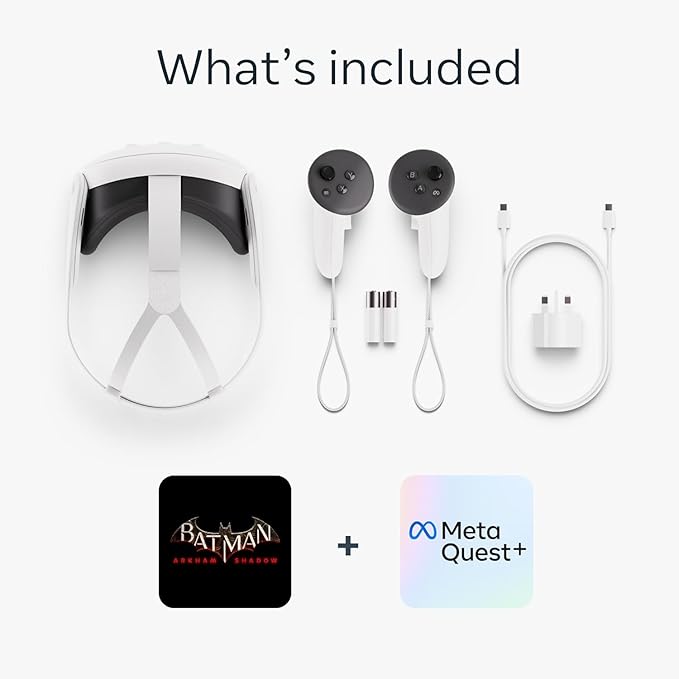 Meta Quest 3S 128GB — Get Batman: Arkham Shadow and a 3-Month Trial of Meta Quest+ Included — All-in-One Headset