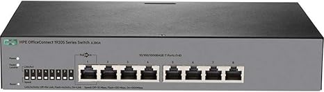 HP OfficeConnect JL380A HPE 1920S 8G Managed L3 Switch (Renewed)