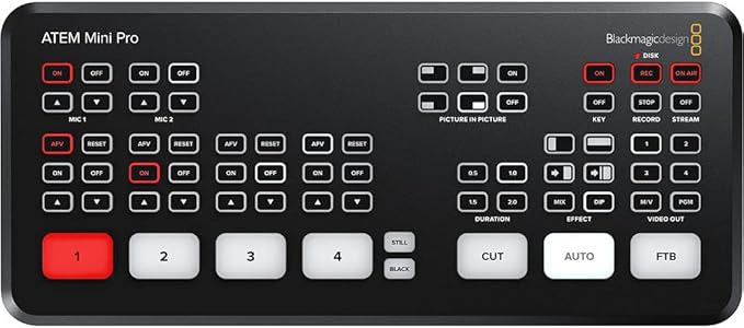 Blackmagic Design ATEM Mini Pro HDMI Live Stream Switcher (SWATEMMINIBPR)