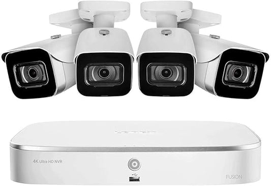 8-Channel Fusion NVR System with 4K (8MP) IP Cameras 4 / White