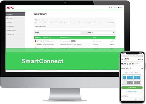 APC by Schneider Electric SMC1000C UPS 1000VA Smart-UPS with SmartConnect, Uninterruptible Power Supply, Black