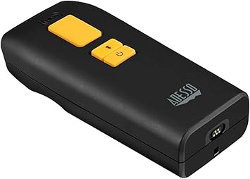 NuScan 3500TB - Portable Commercial 2D Wireless Barcode Scanner with Detachable Magnetic Cable, Antimicrobial, CCD Sensor, with Bluetooth for POS, Smartphones, and Tablets