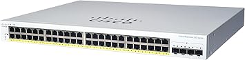Cisco Business CBS220-48T-4X Smart Switch | 48 Port GE | 4x10G SFP+ | 3-Year Limited Hardware Warranty (CBS220-48T-4X-NA)