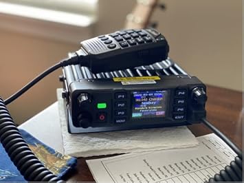 AnyTone AT-D578UV Plus Dual-Band DMR/Analog Commercial Mobile Radio - 50W VHF/45W UHF - GPS/APRS, Encryption, Loud Speaker, Compact Design, BT, Color Display, Emergency Services, Security, Business