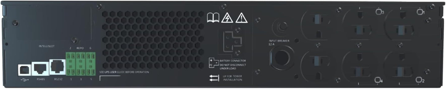 Vertiv Liebert GXT5 UPS - 750VA/750W 120V, Online Double Conversion, 2U Rack/Tower, Energy Star Certified, Lead Acid, Sine Wave, Battery Backup, 1.0 Power Factor, Colored LCD (GXT5-3000LVRT2UXL)