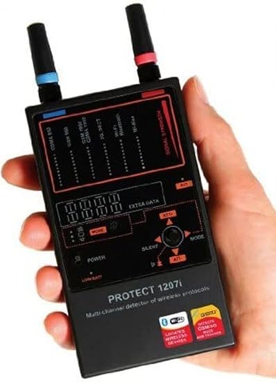 DefCon iProtect by DiscoverIt DD1207 Multi-Channel Signal Detector for Digital Wireless Protocols, Black