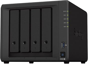 Synology DiskStation DS923+ 4-Bay NAS Enclosure Server | AMD Ryzen R1600 Dual-Core up to 3.1 GHz | 8GB DDR4 RAM | NO SSD & HDD Installed