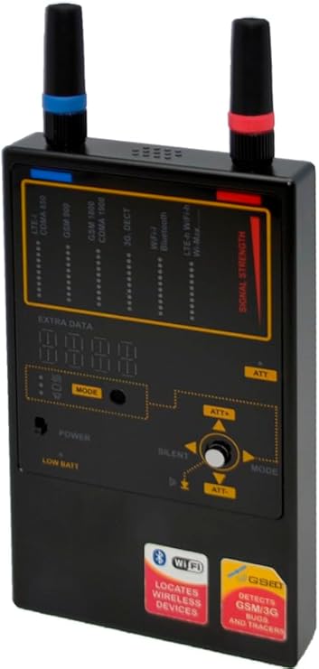 DefCon iProtect by DiscoverIt DD1207 Multi-Channel Signal Detector for Digital Wireless Protocols, Black