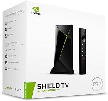 NVIDIA SHIELD Android TV Pro | 4K HDR Streaming Media Player, High Performance, Dolby Vision, 3GB RAM, 2x USB, Works with Alexa, Black
