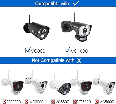 CasaCam VS1002 Wireless Security Camera System with HD Spotlight Cameras and 7" Touchscreen Monitor (2-cam kit)