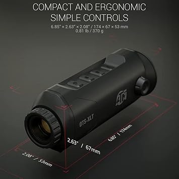 ATN OTS-XLT Compact Lightweight Thermal Viewer, 2-8x