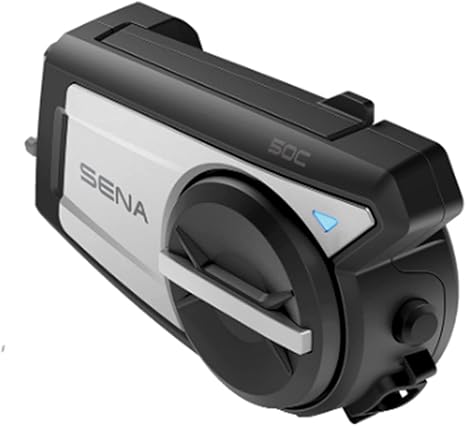 Sena 50C Motorcycle Communication & 4K Camera System with Sound by Harman Kardon Integrated Mesh Communication Headset with Premium Microphone & Speakers
