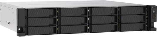 QNAP TS-1273AU-RP-8G: Black, Rack Mount, Metal, Compatible with Desktop, GPU