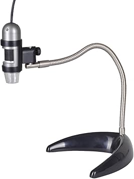 Dino-Lite AM4111T-MS22B 1.3MP 10x-50x, 220x Handheld Digital Microscope + Gooseneck Stand