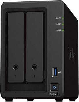 Synology 16 Channel NVR Deep Learning Video Analytics DVA1622 with HDMI Video Output