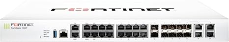 Fortinet - FG-100F-BDL-950-36 - Fortinet FortiGate 100F Network Security/Firewall Appliance - 22 Port - 10GBase-X, 1000Base-T, 1000Base-X - 10 Gigabit Ethernet - AES (256-bit), SHA-256-500 VPN - 21