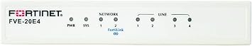 Fortinet FVE-20E4 FortiVoiceEnterprise Gateway 20E4, 2x10/100 Ports, 4xFXO, 8GB Storage, 20 Extensions, 3 VoIP Trunks