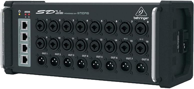 Behringer SD16 I/O Stage Box with 16x Remote-Controllable Midas Preamps