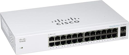 Cisco Business CBS110-24T Unmanaged Switch | 24 Port GE | 2x1G SFP Shared | Limited Lifetime Protection (CBS110-24T)