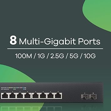 ZYXEL COMMUNICATIONS XS1930-10 8 Port Multi Gig Smart Switch