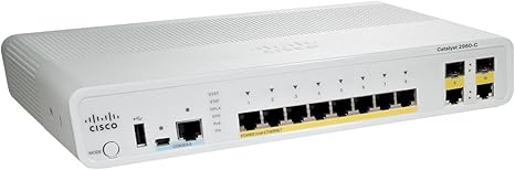 Cisco Catalyst WS-C2960C-12PC-L Ethernet Switch (WS-C2960C-12PC-L), White