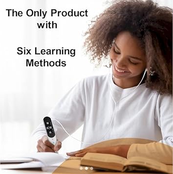 Rocket Pen Reading Tutor + Case - More Than Just a Text to Speech Reader for Dyslexia - Make Reading Your New Super Power Using Its Six Methods. Scans Both Print and Onscreen. No PC Needed