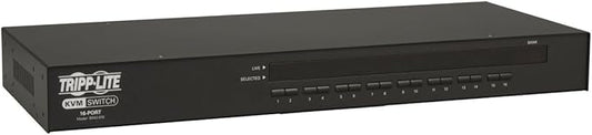 ripp Lite B042-016 16-Port 1U Rackmount USB PS2 KVM Switch with On-Screen Display