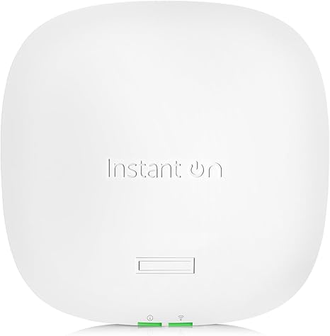 HPE Networking Instant On Access Point AP25 4x4 WiFi 6 Indoor Wireless Access Point | Power Source Included | US Model (R9B32A)