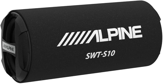Alpine SWT-S10 1200W Max (250W RMS) Single 10" Sealed Subwoofer.