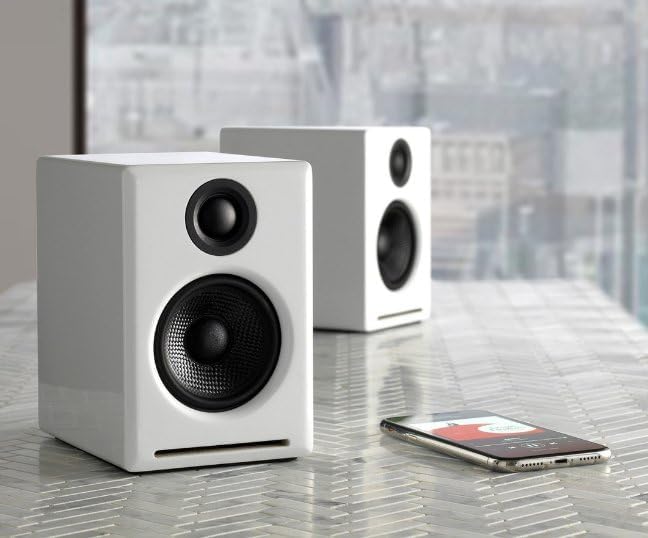 Audioengine A2 Plus Wireless Bluetooth Desktop Speakers - 60W Computer Speakers for Music and Gaming