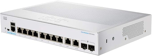 Cisco Business CBS250-8T-E-2G Smart Switch | 8 Port GE Ext PS | 2x1G Combo | Limited Lifetime Protection (CBS250-8T-E-2G)