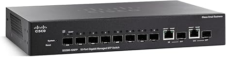 Cisco SG300-10SFP-K9 10-Port Gigabit Managed SFP Switch