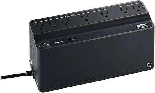APC Back-UPS 650 Battery Backup and Surge Protector Black (BVN650M1)