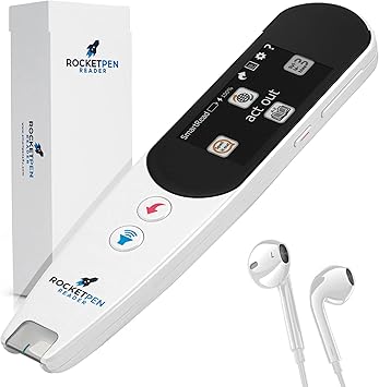 SmartPens 4U SmartPens4U Rocket Pen Reader Advanced Personal Reading Tutor Scanning (Scans Both Print and Onscreen)